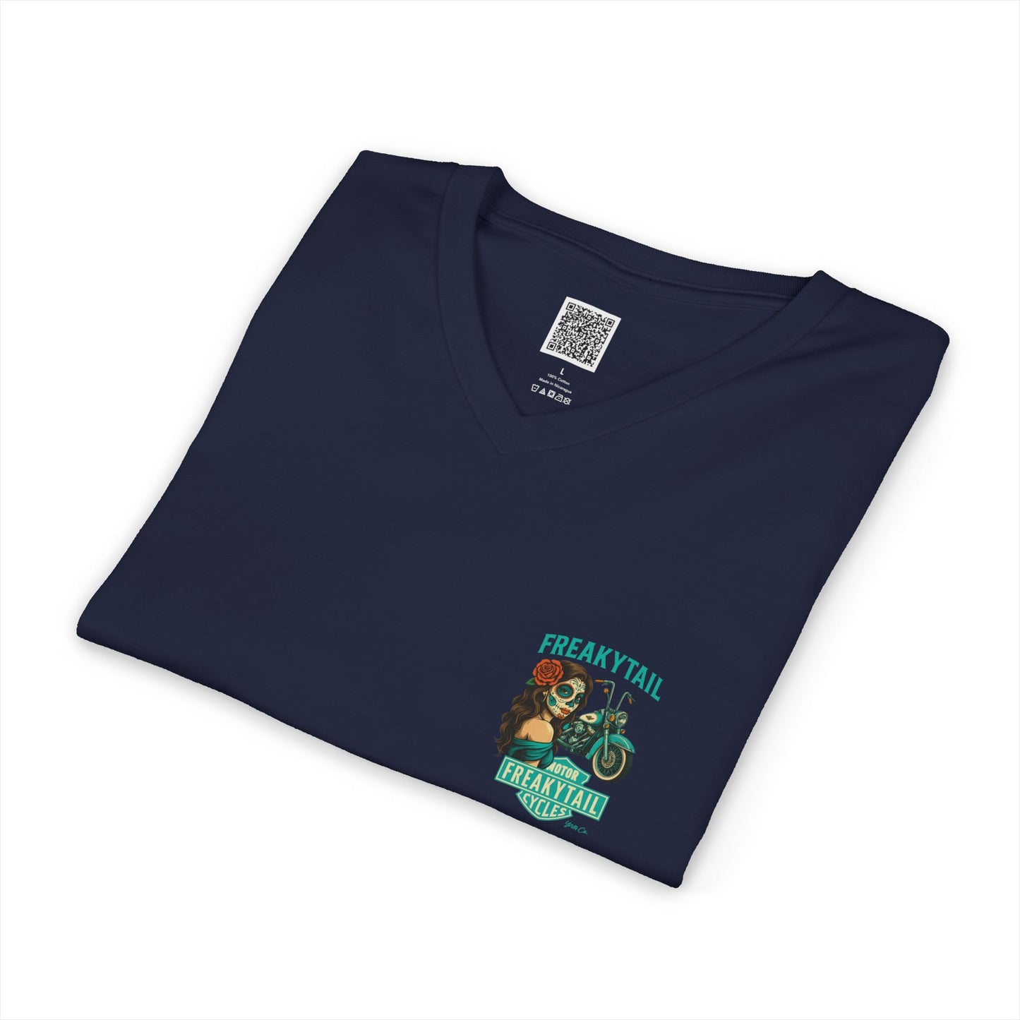 YNA x FREAKYTAIL Dias De Los Muertos Women's V-Neck Tee