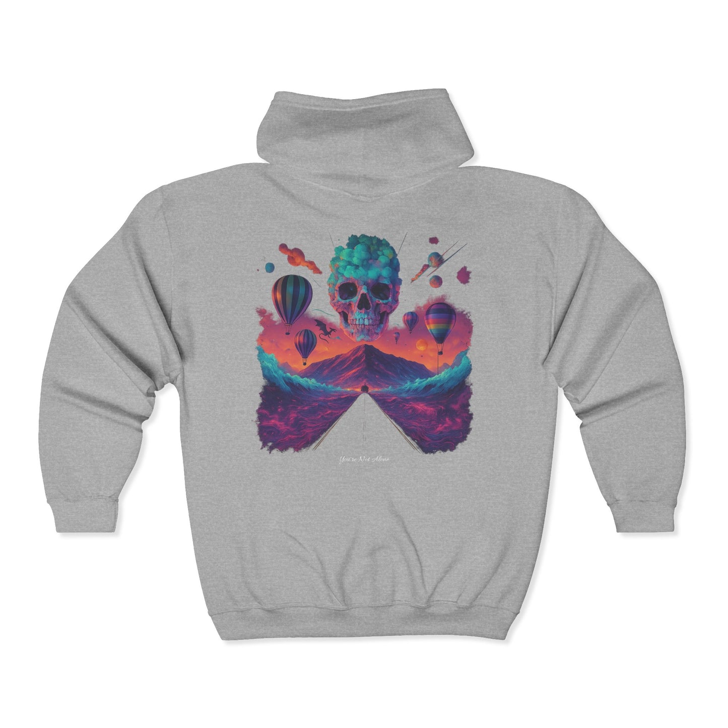 The Bi-Polar EP 10th Year Anniversary Full Zip Up Hooded Sweatshirt- You're Not Alone Collection