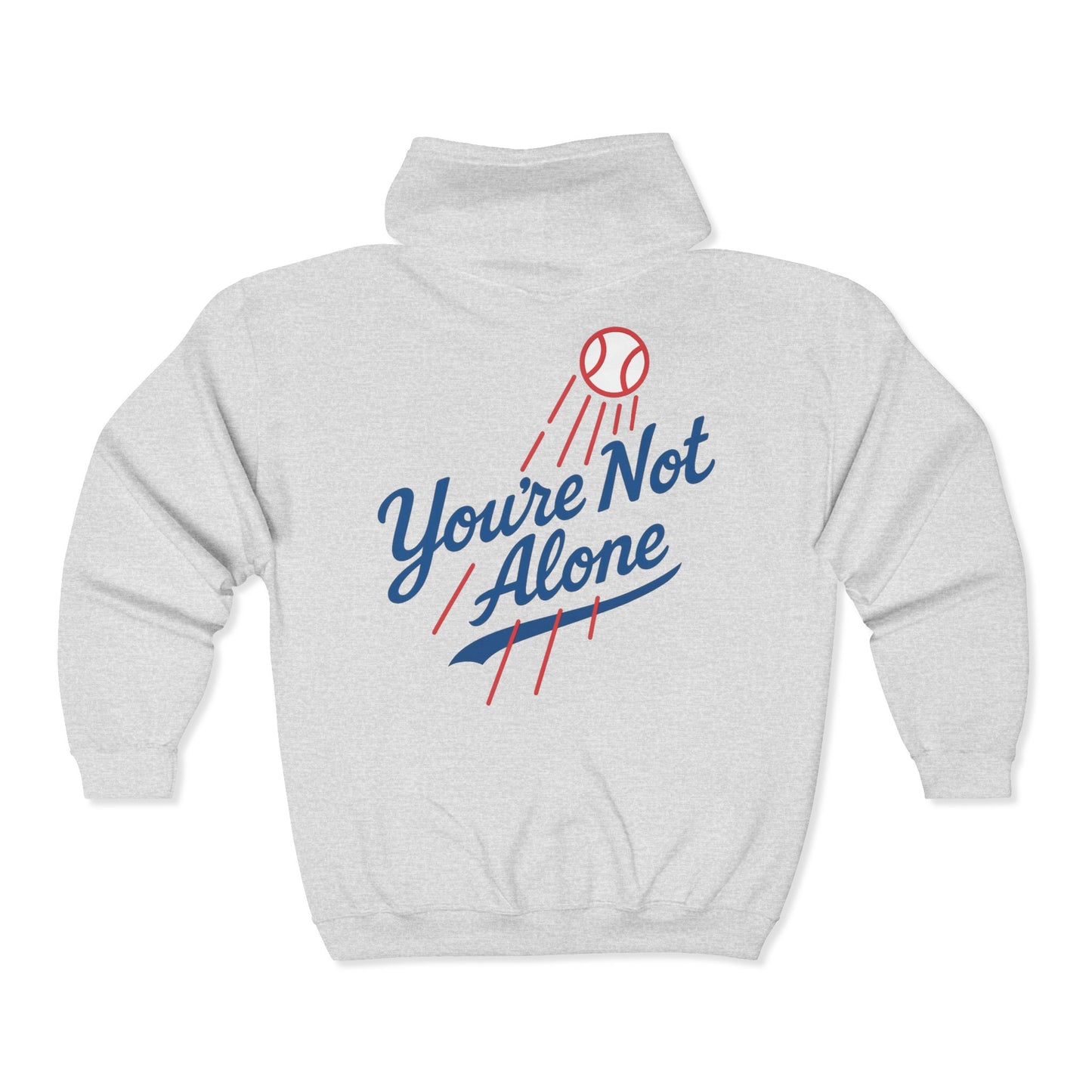 Baseball II Full Zip Up Hooded Sweatshirt