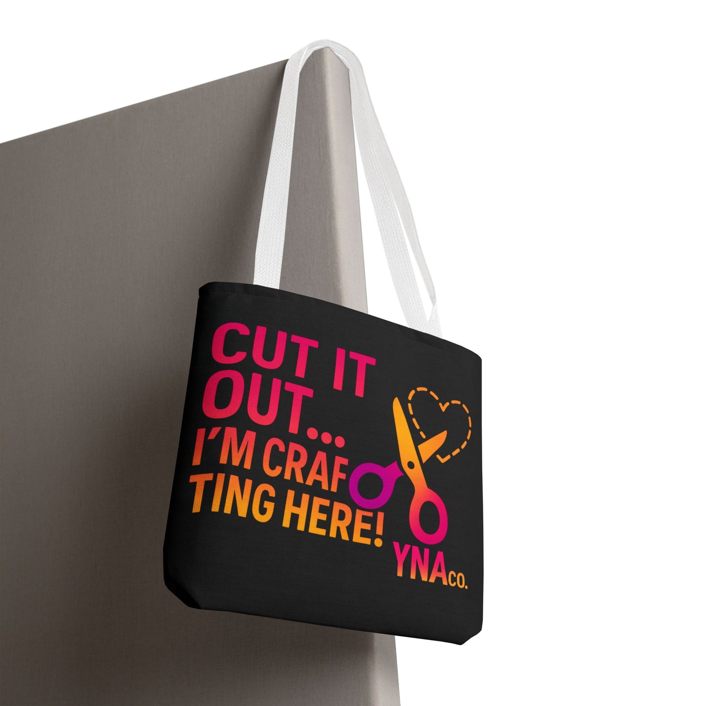You're Not Alone Tote Bag – Crafting Edition (Black)