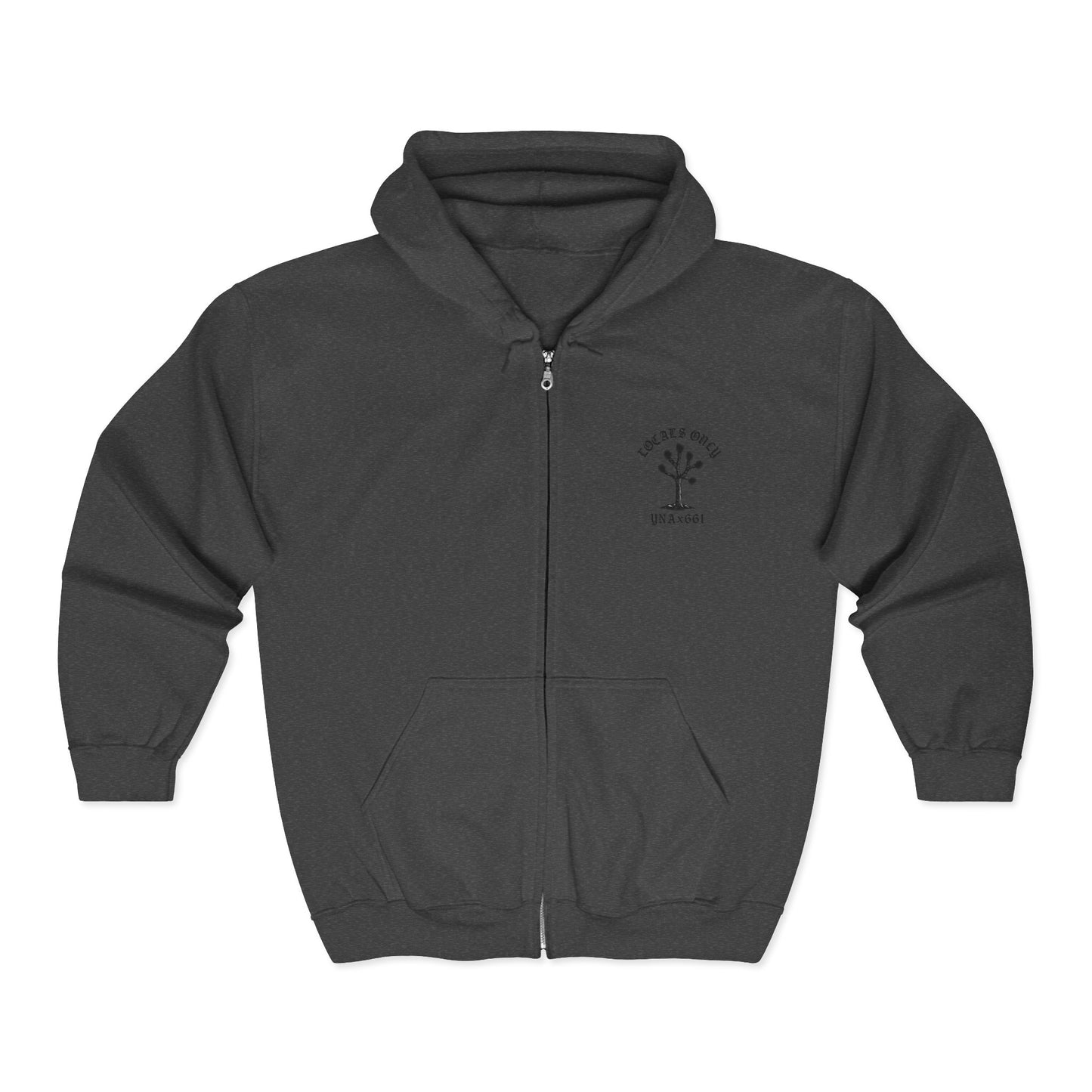 Locals Only Full Zip Up Hooded Sweatshirt