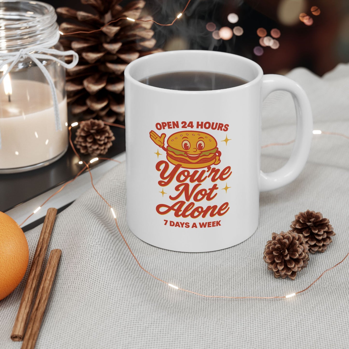 Open 24 Hours Mug | For Coffee Lovers