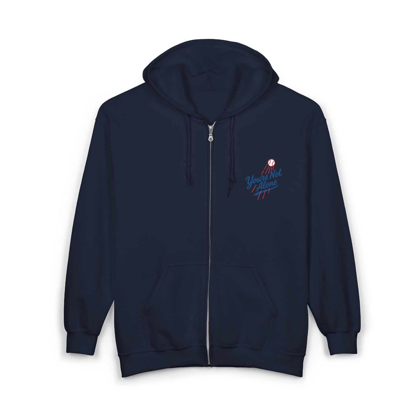 Baseball II Full Zip Up Hooded Sweatshirt