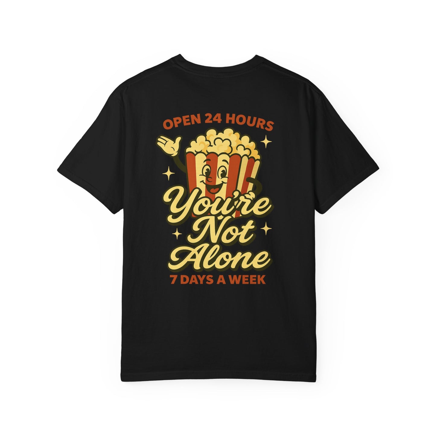 Open 24 Hours Tee-Popcorn Edition