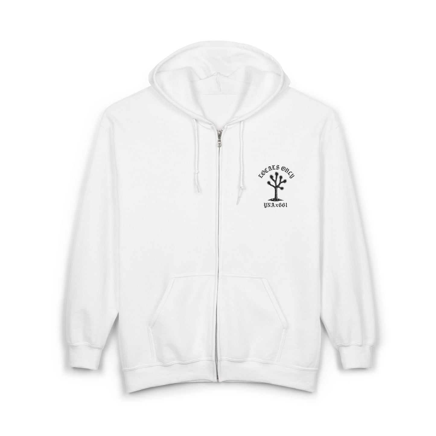 Locals Only Full Zip Up Hooded Sweatshirt