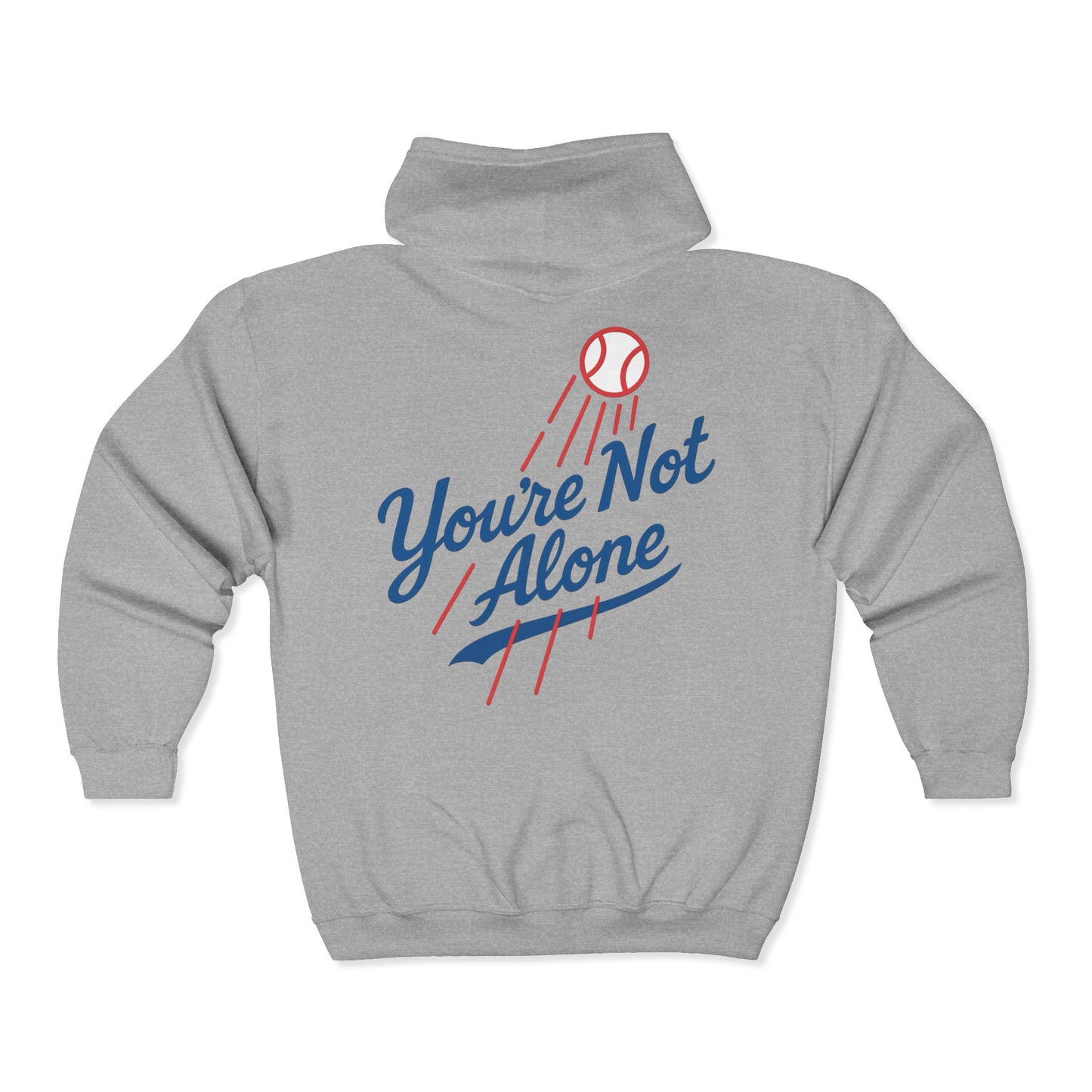 Baseball II Full Zip Up Hooded Sweatshirt