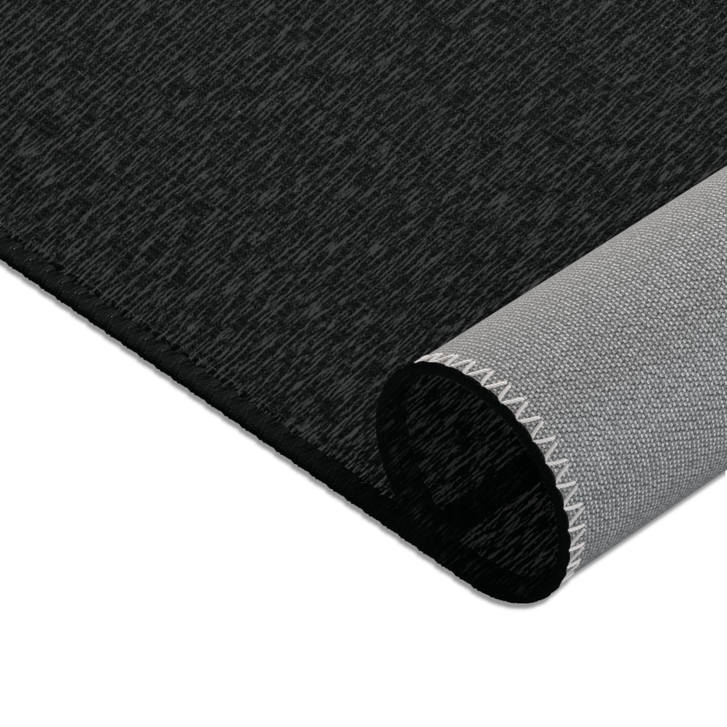 Signature Script Area Rug — Black "YNA Co." Doormat-Style Accent Rug