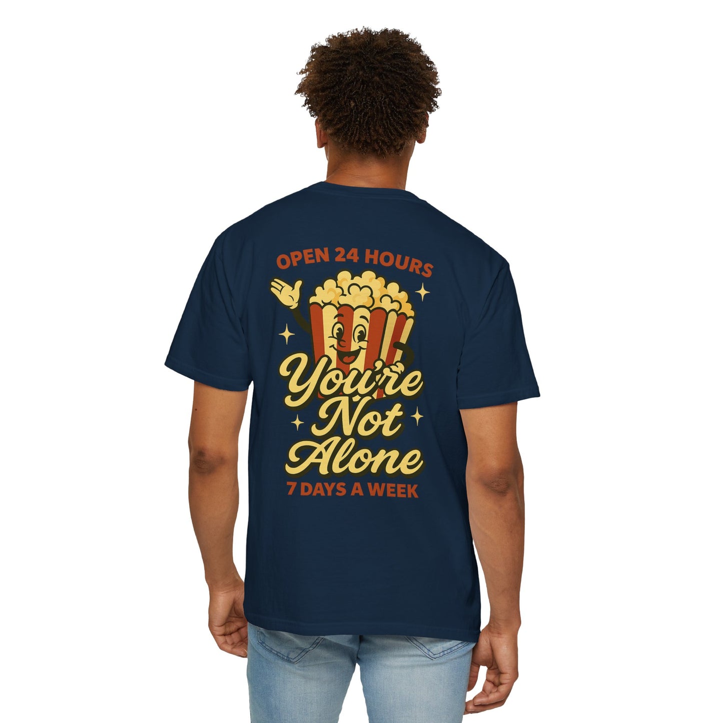 Open 24 Hours Tee-Popcorn Edition