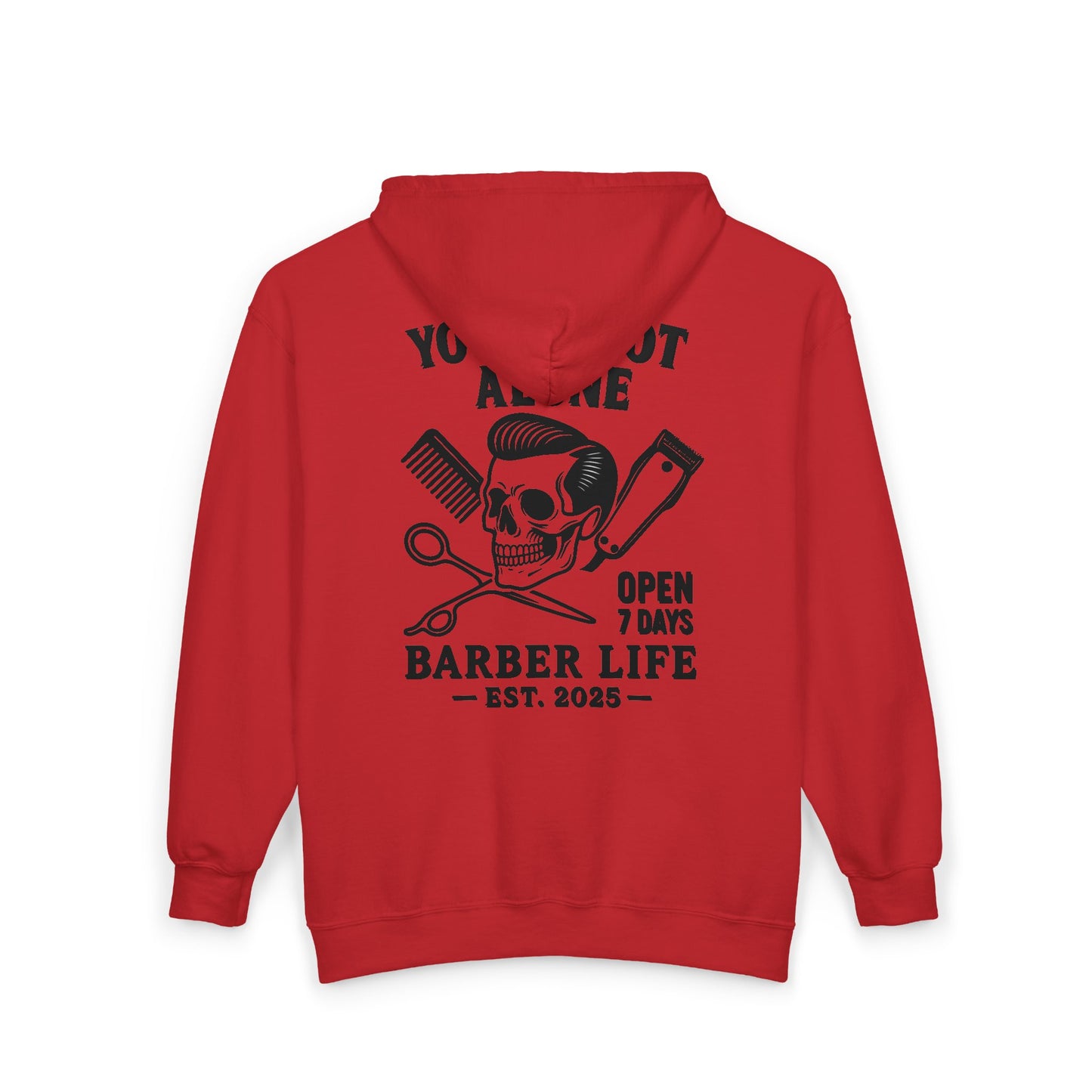 Barber Life Full Zip Up Hoodie