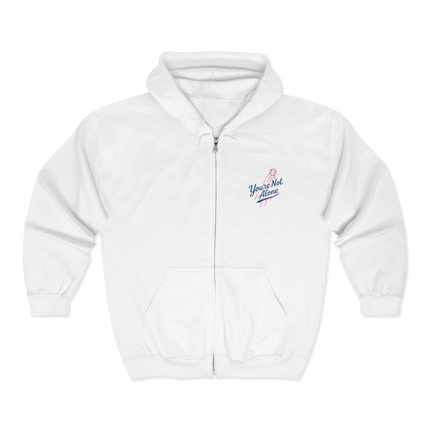 Baseball II Full Zip Up Hooded Sweatshirt