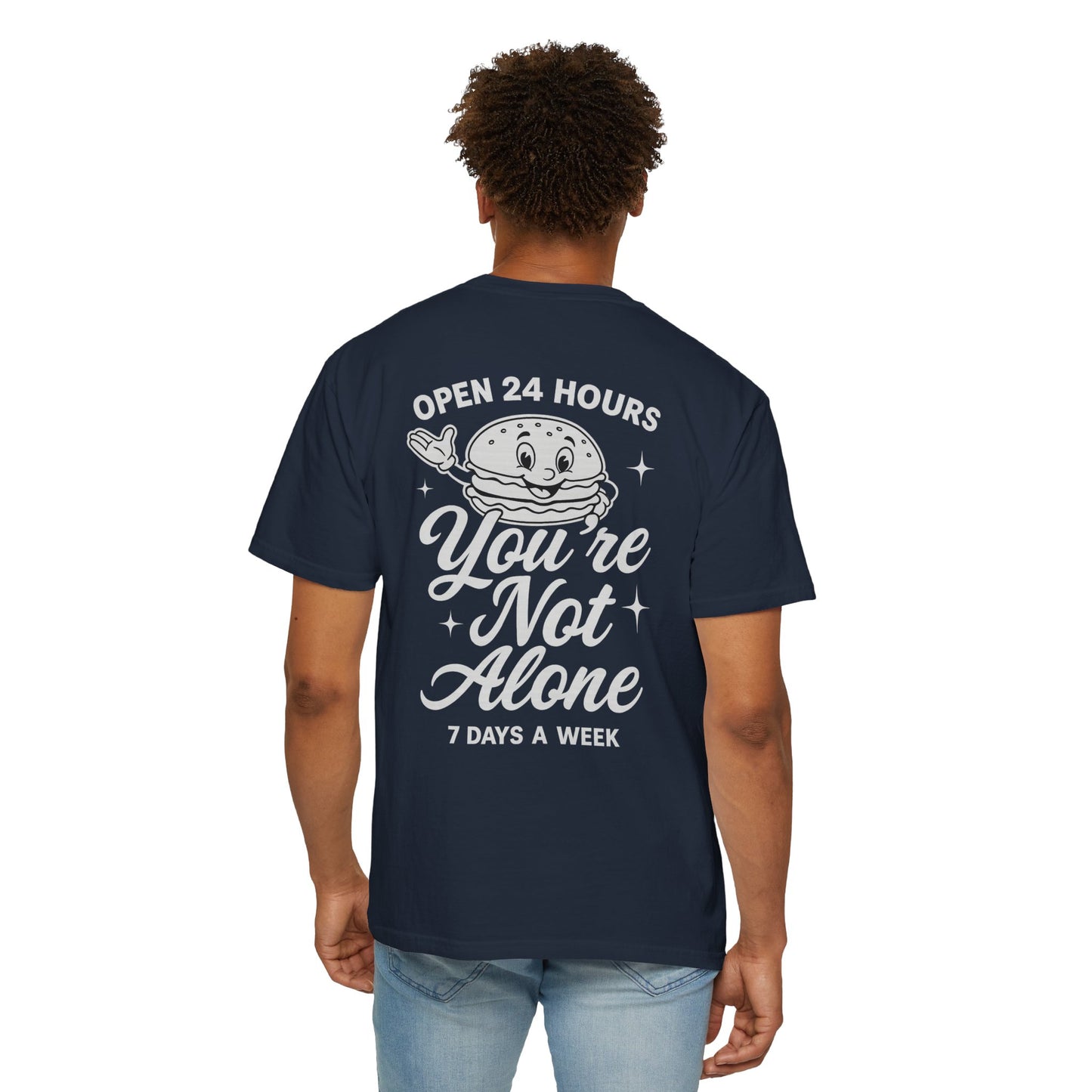 Open 24 Hours Tee-Navy