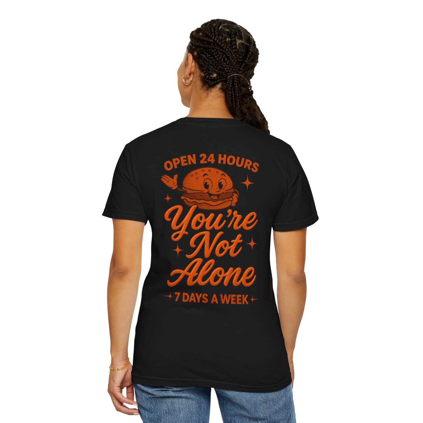 Open 24 Hours Tee-Black