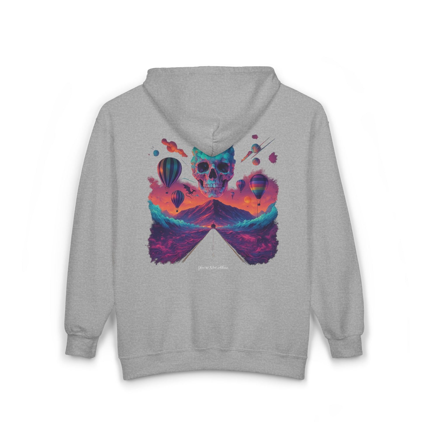 The Bi-Polar EP 10th Year Anniversary Full Zip Up Hooded Sweatshirt- You're Not Alone Collection