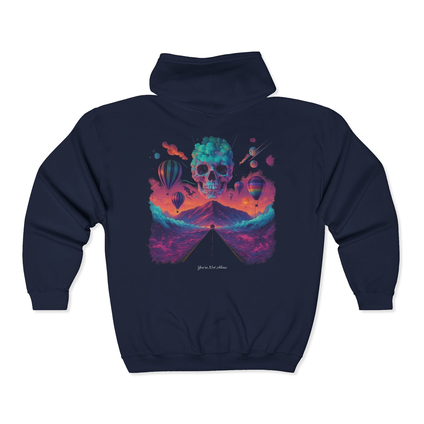 The Bi-Polar EP 10th Year Anniversary Full Zip Up Hooded Sweatshirt- You're Not Alone Collection