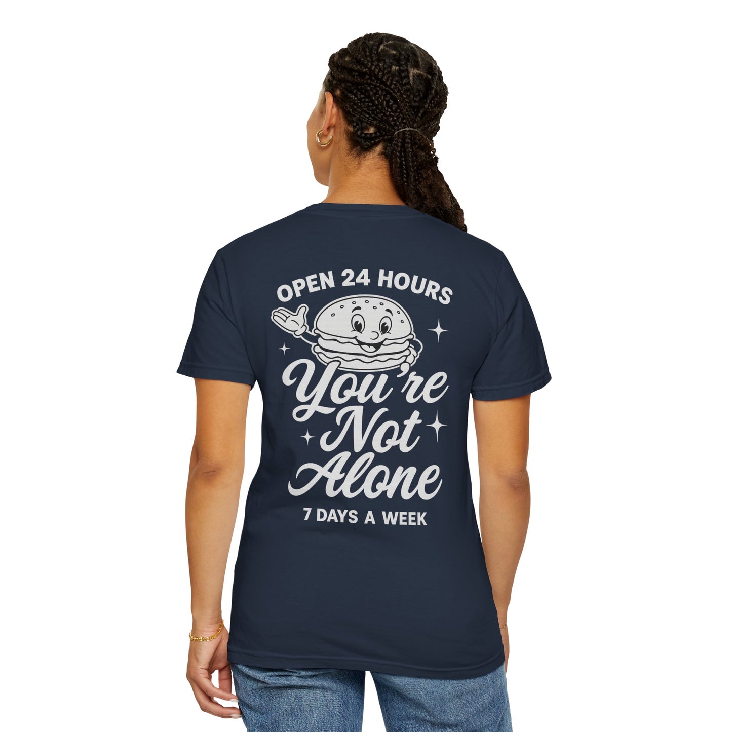 Open 24 Hours Tee-Navy