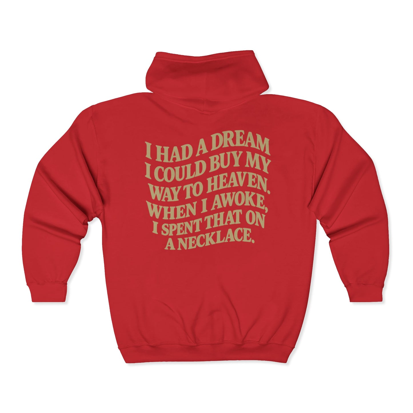 Wait 'Till My Money Right Full Zip Up Hooded Sweatshirt