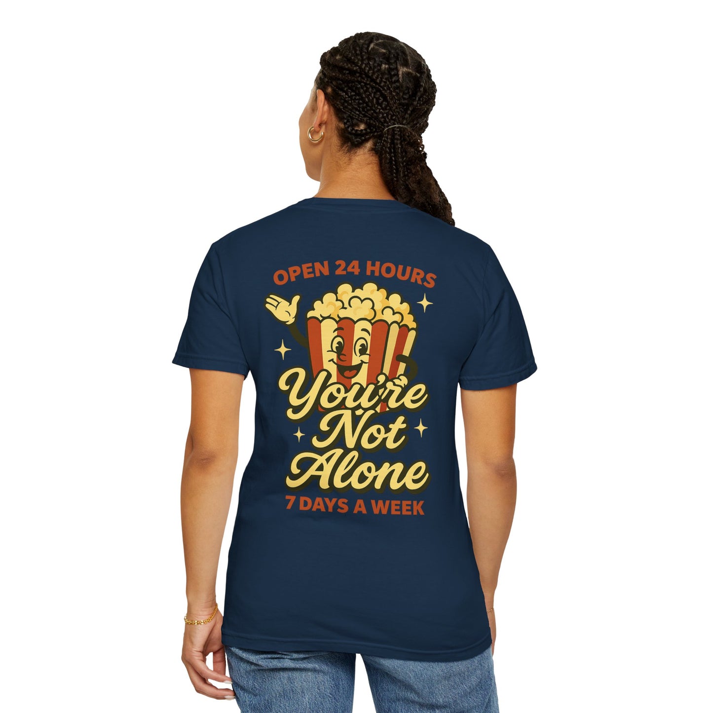 Open 24 Hours Tee-Popcorn Edition