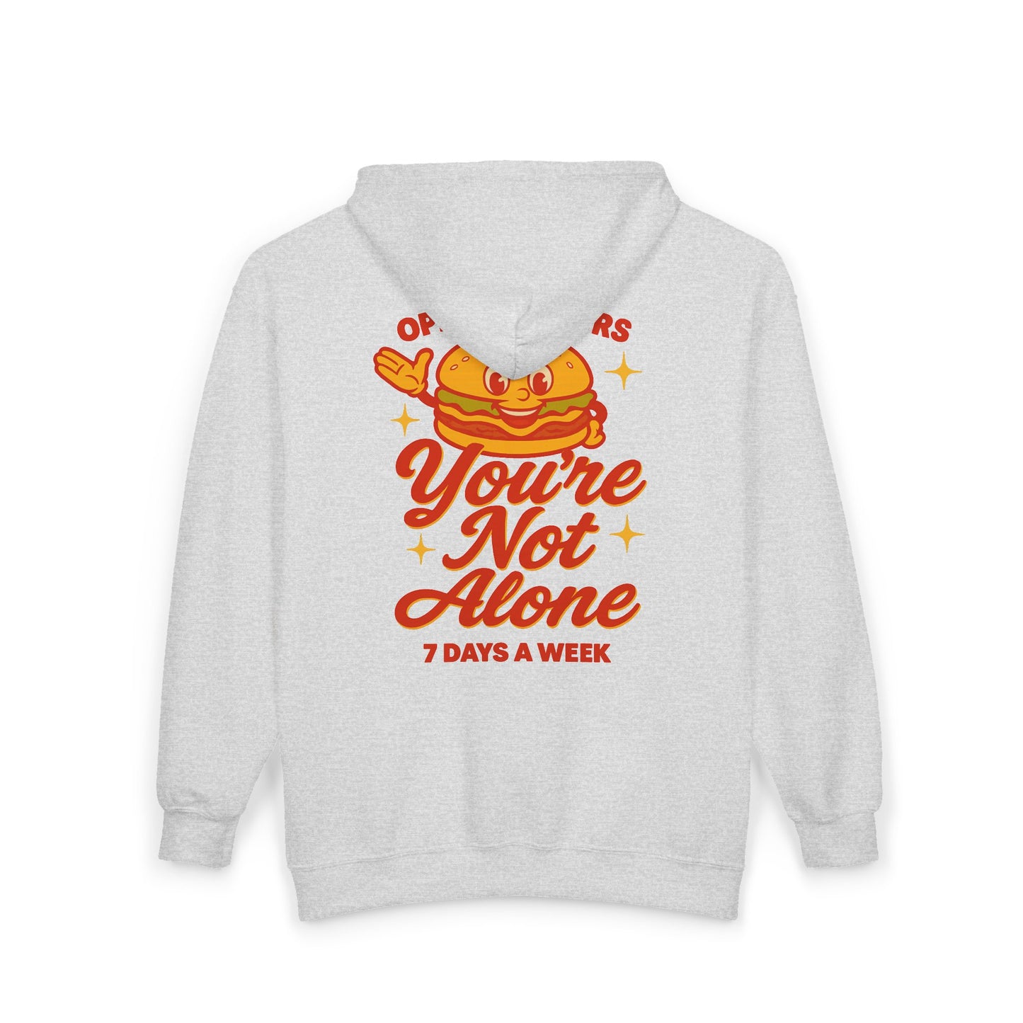 Open 24 Hours Full Zip Up Hoodie (Variant 2)