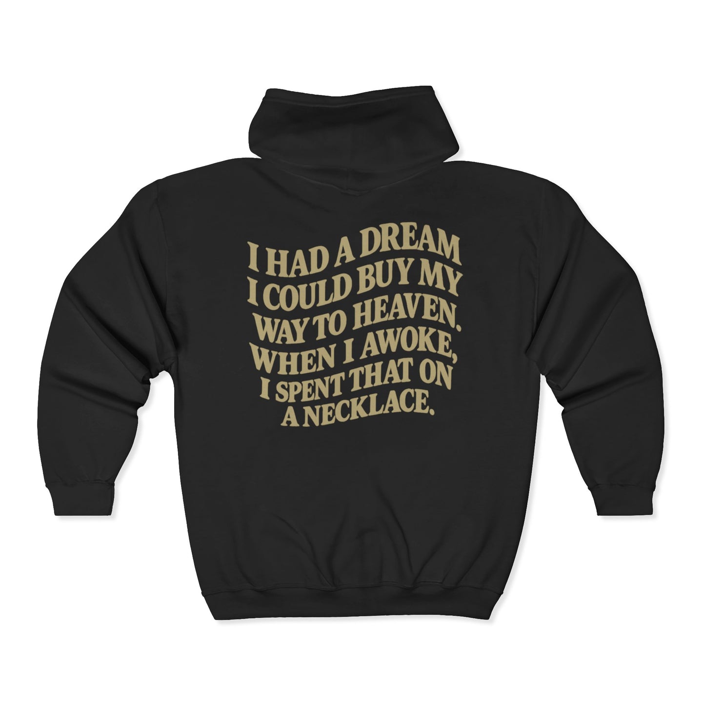 Wait 'Till My Money Right Full Zip Up Hooded Sweatshirt