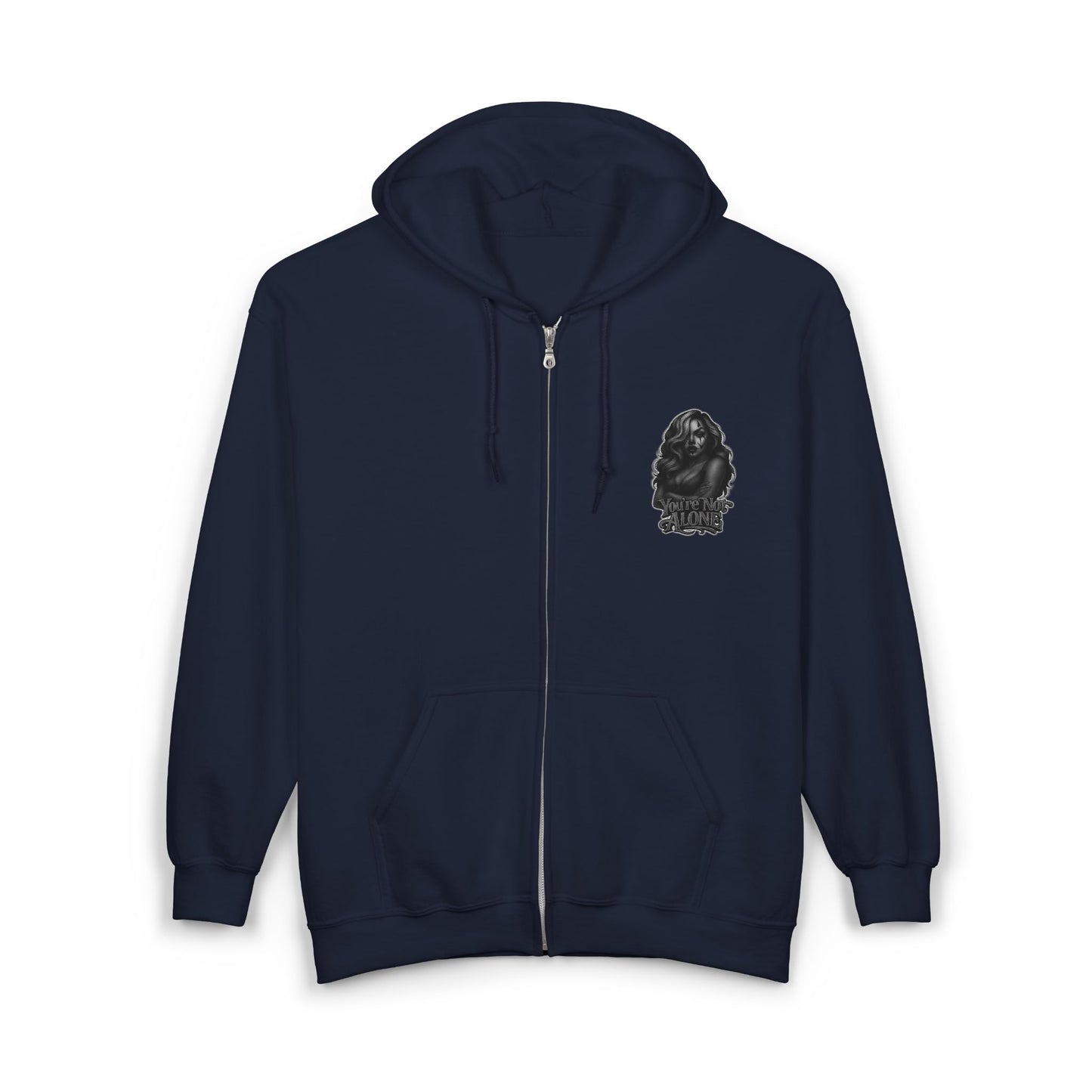 Loca Full Zip Up Hooded Sweatshirt
