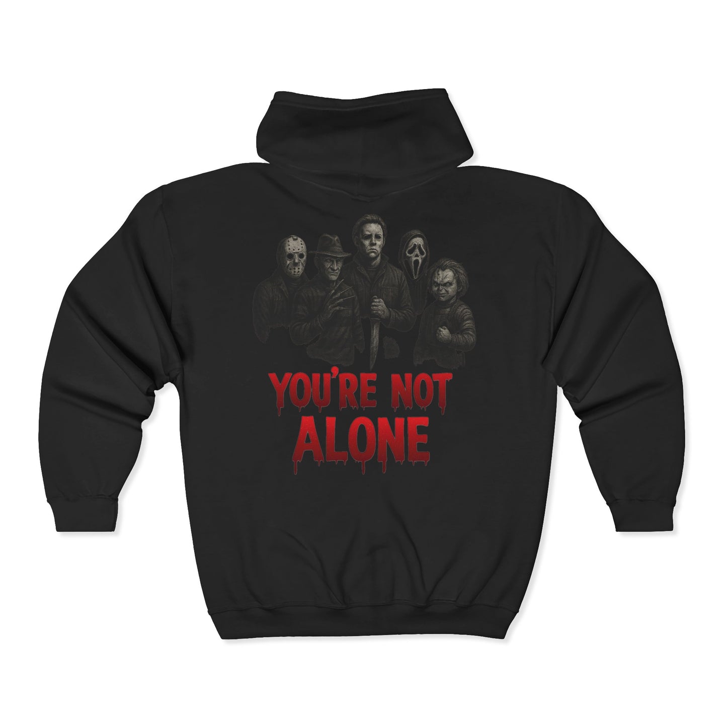 Icons of Horror Full Zip Up Hooded Sweatshirt Limited Edition