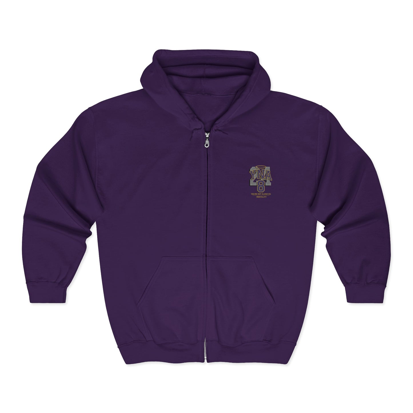 Mentality Full Zip Up Hooded Sweatshirt
