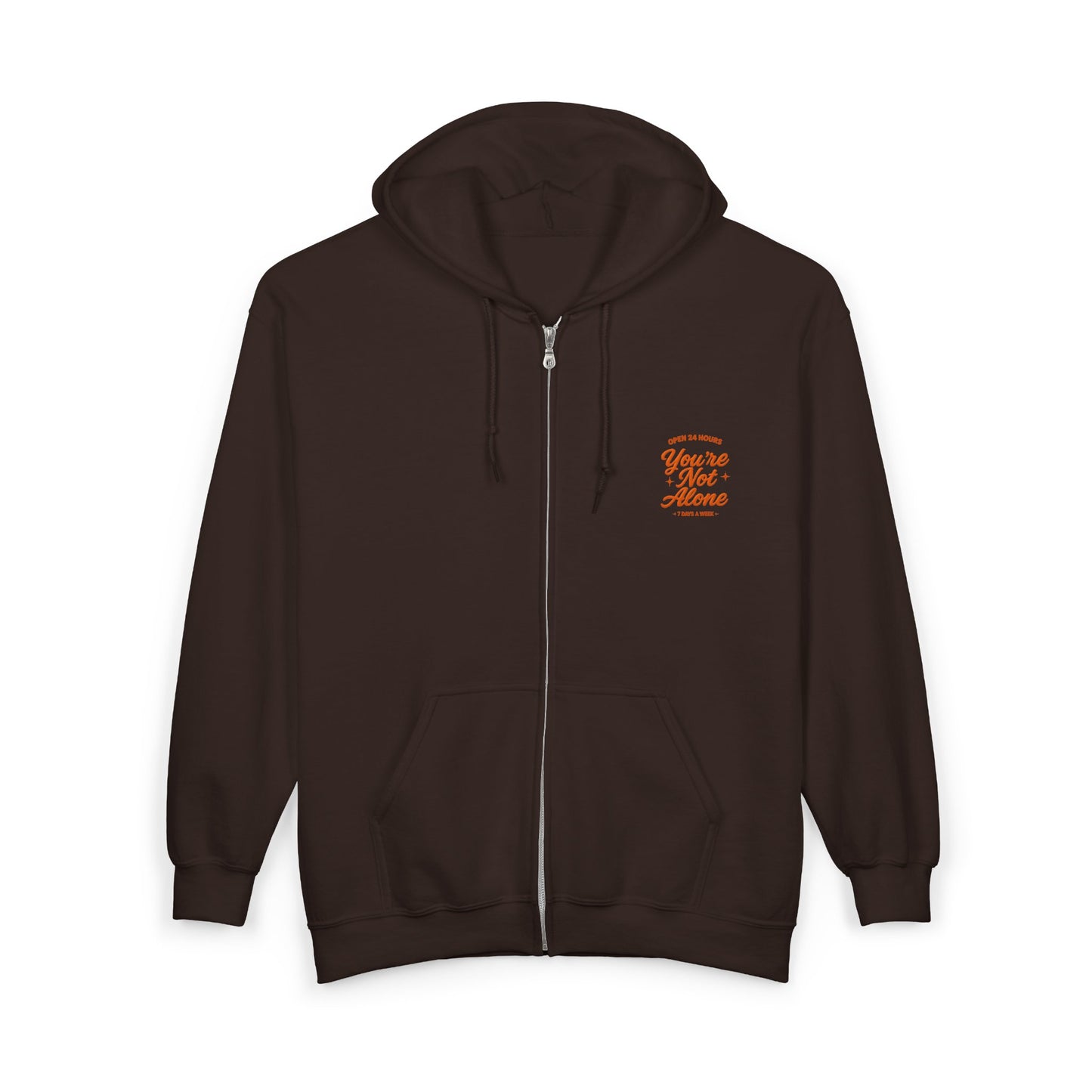 Open 24 Hours Full Zip Up Hoodie (Variant 3)