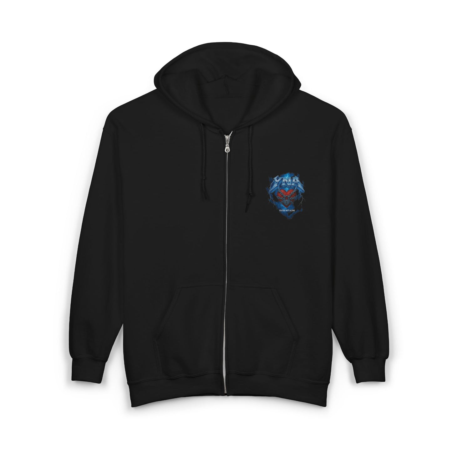 Rock Full Zip Up Hooded Sweatshirt