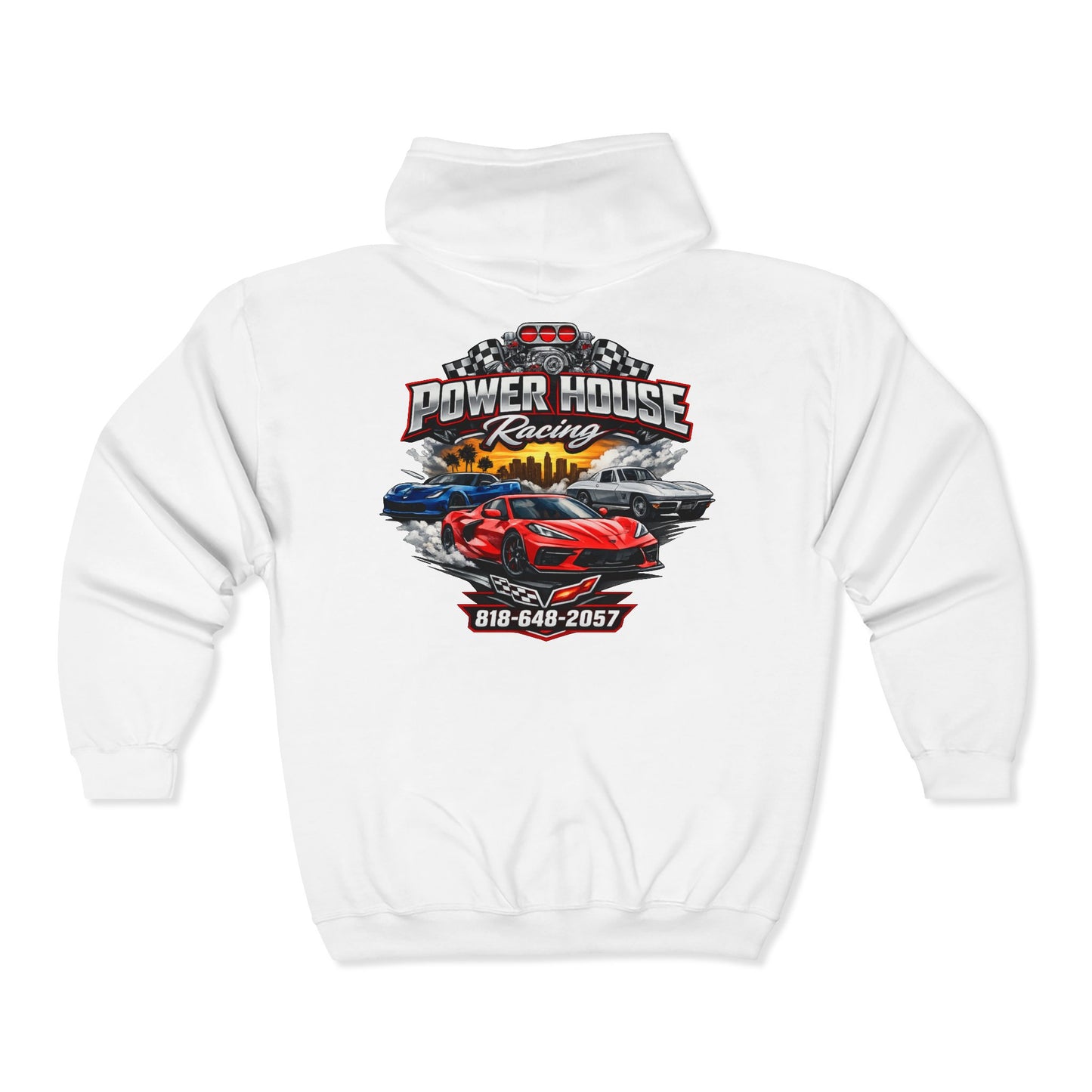 Power House Racing Full Zip Up Hoodie (Variant 3)