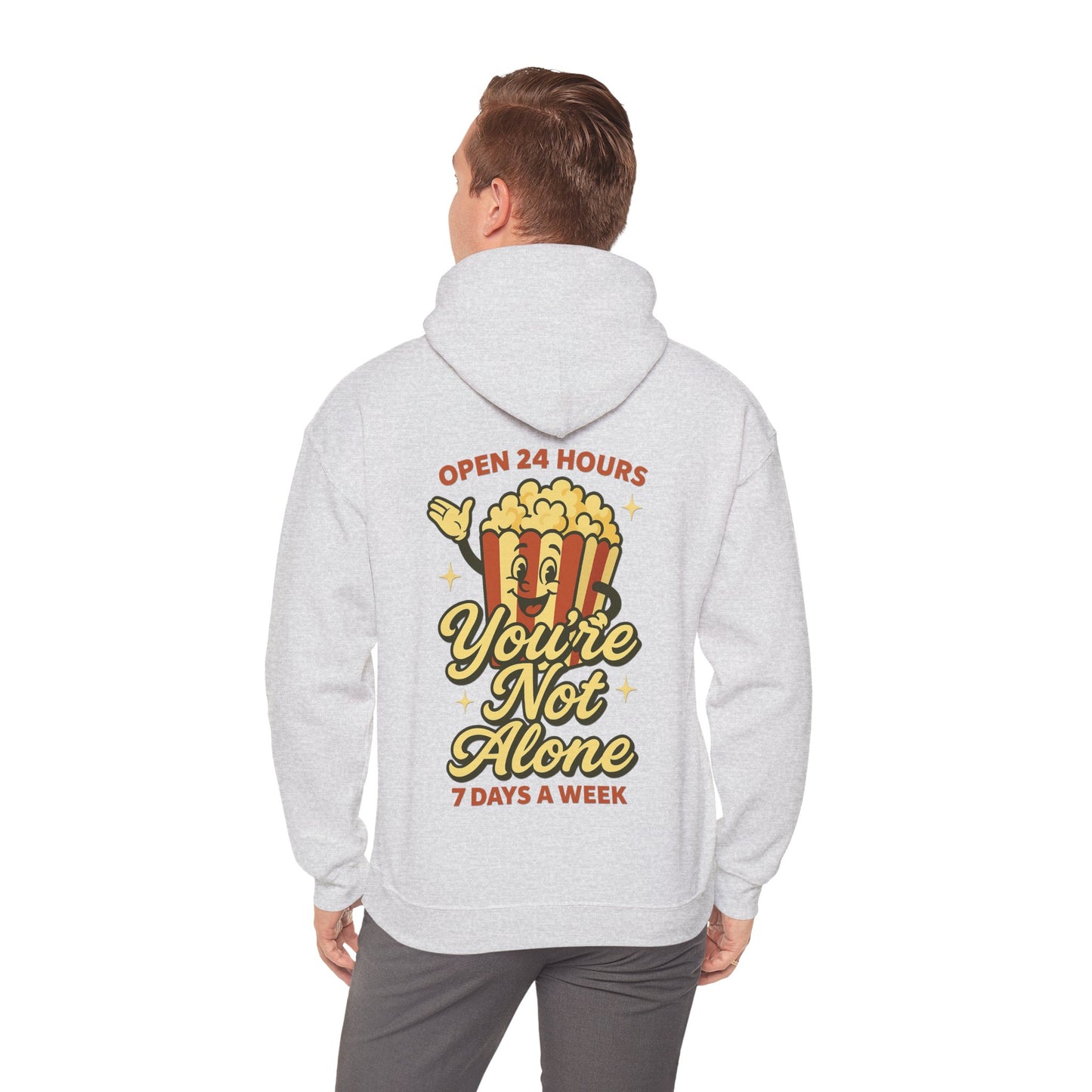 Open 24 Hours Hoodie Popcorn Edition