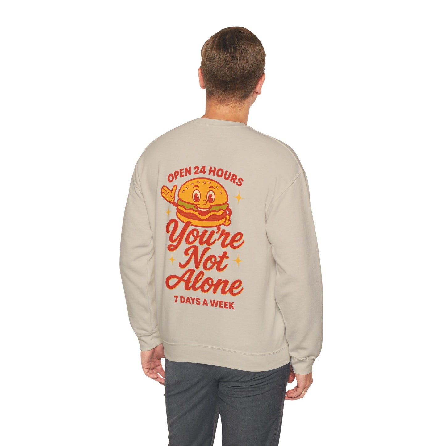 Open 24 Hours Crewneck Sweatshirt (Variant 2)