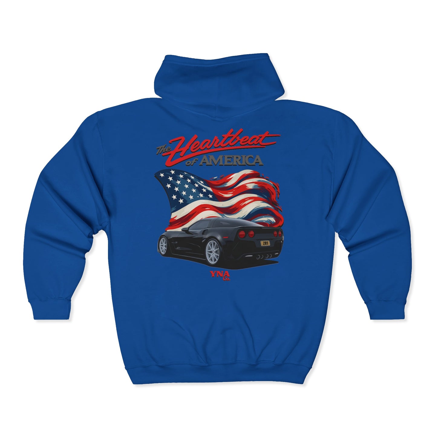 The Heartbeat of America III Full Zip Up Hoodie