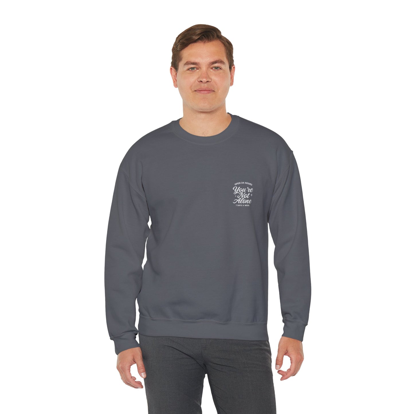 Open 24 Hours Crewneck Sweatshirt