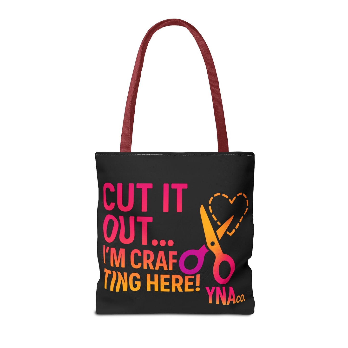 You're Not Alone Tote Bag – Crafting Edition (Black)