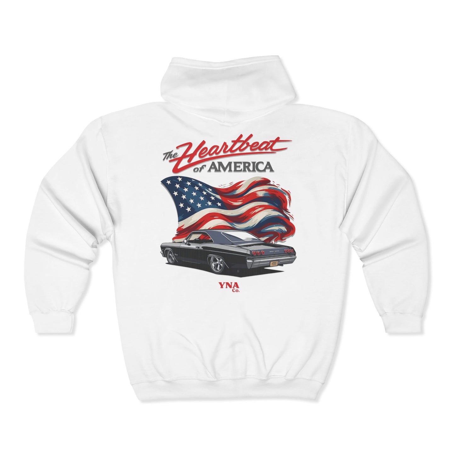 The Heartbeat of America Full Zip Up Hoodie
