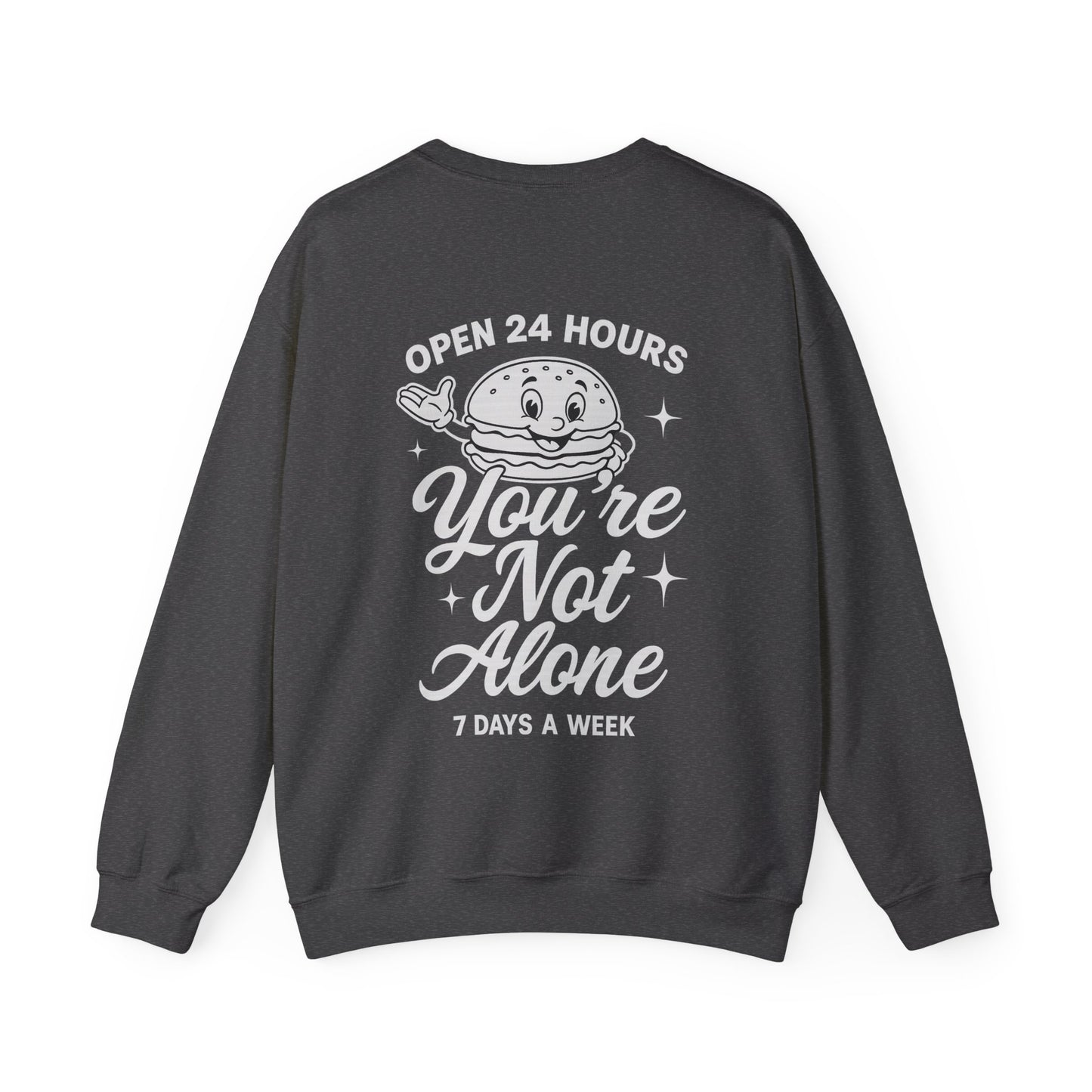 Open 24 Hours Crewneck Sweatshirt