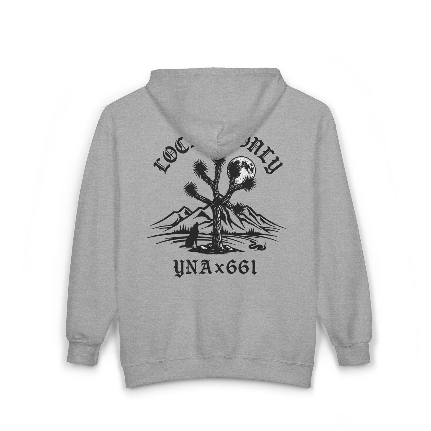 Locals Only Full Zip Up Hooded Sweatshirt