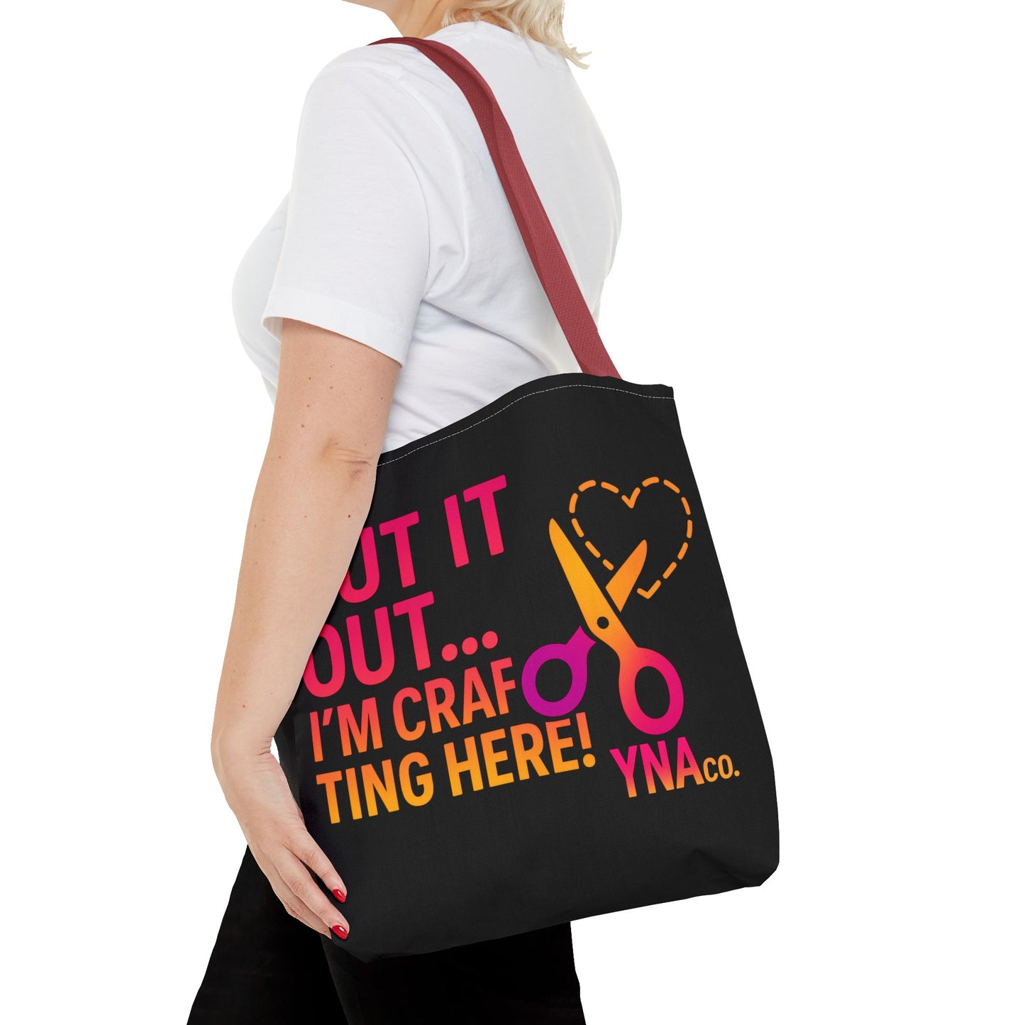 You're Not Alone Tote Bag – Crafting Edition (Black)