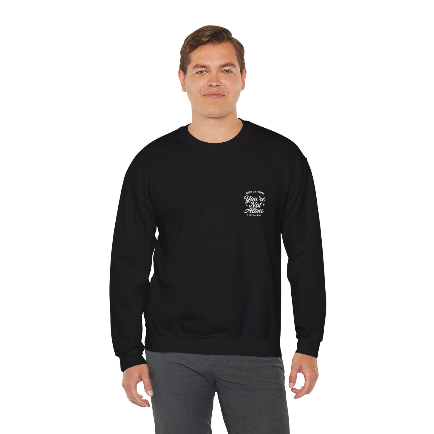 Open 24 Hours Crewneck Sweatshirt