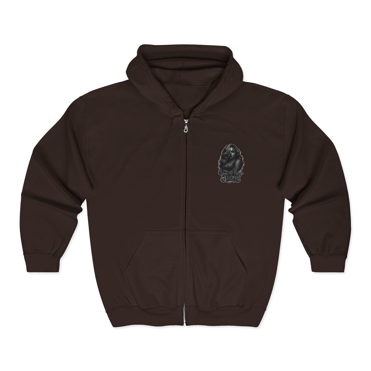 Loca Full Zip Up Hooded Sweatshirt
