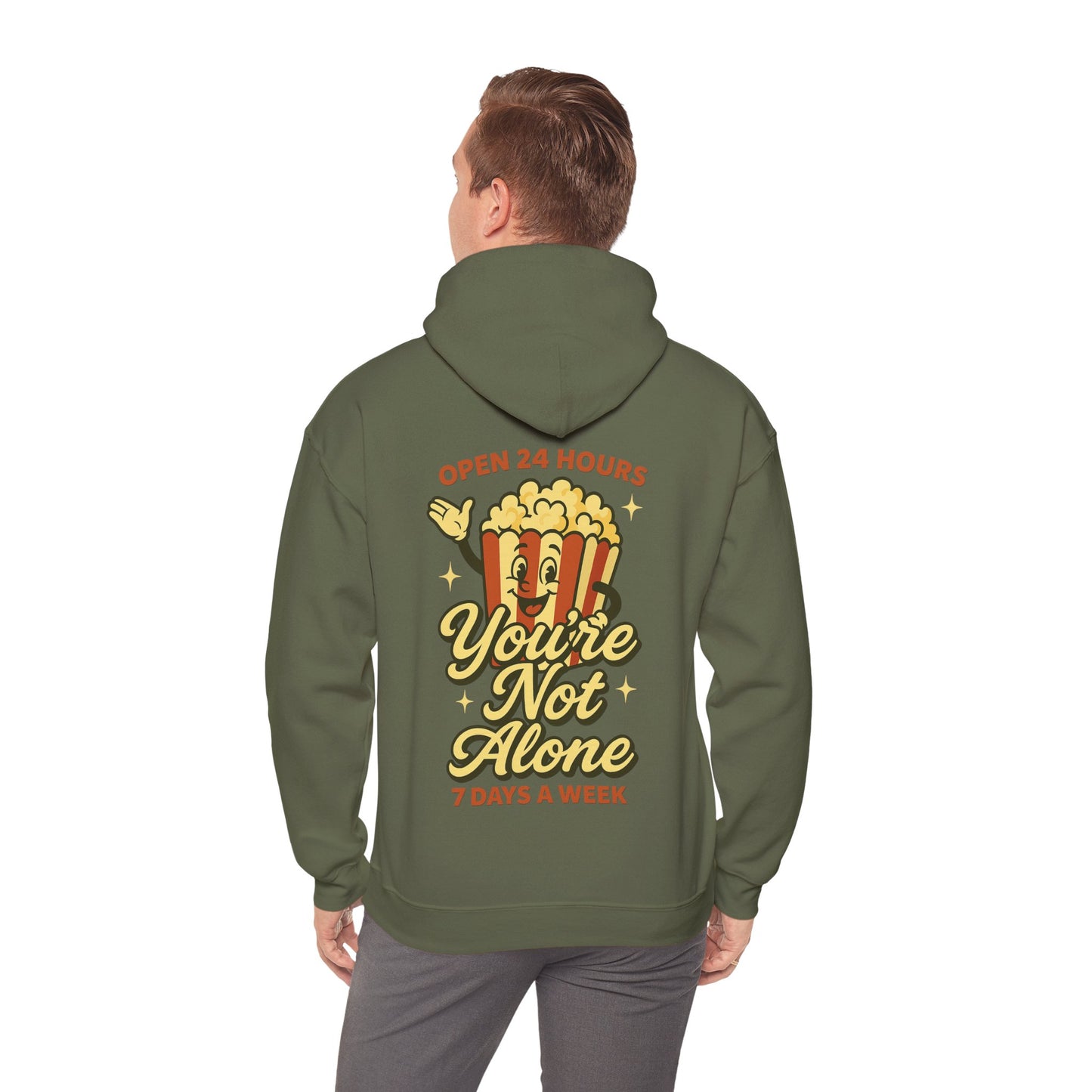 Open 24 Hours Hoodie Popcorn Edition