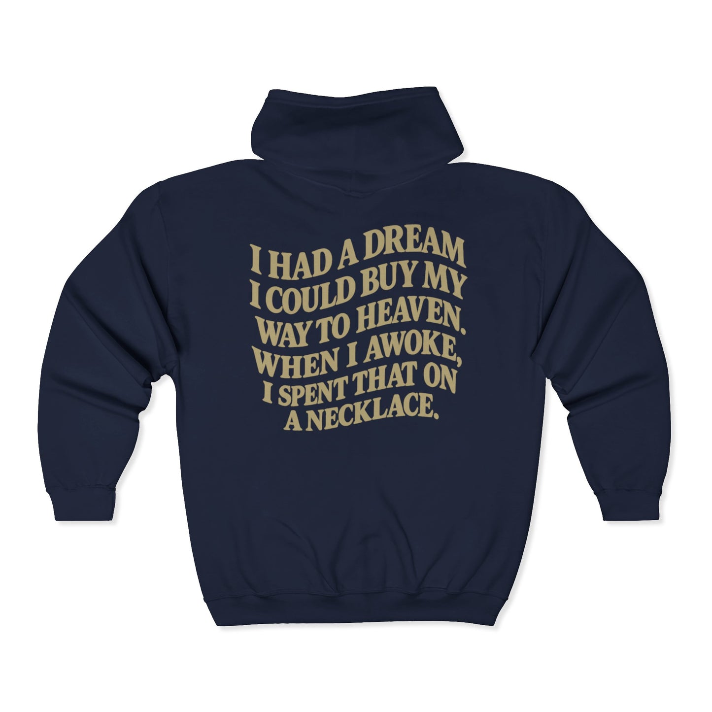 Wait 'Till My Money Right Full Zip Up Hooded Sweatshirt