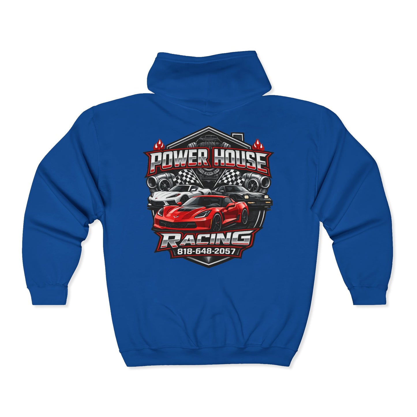 Power House Racing Full Zip Up Hoodie (Variant 2)