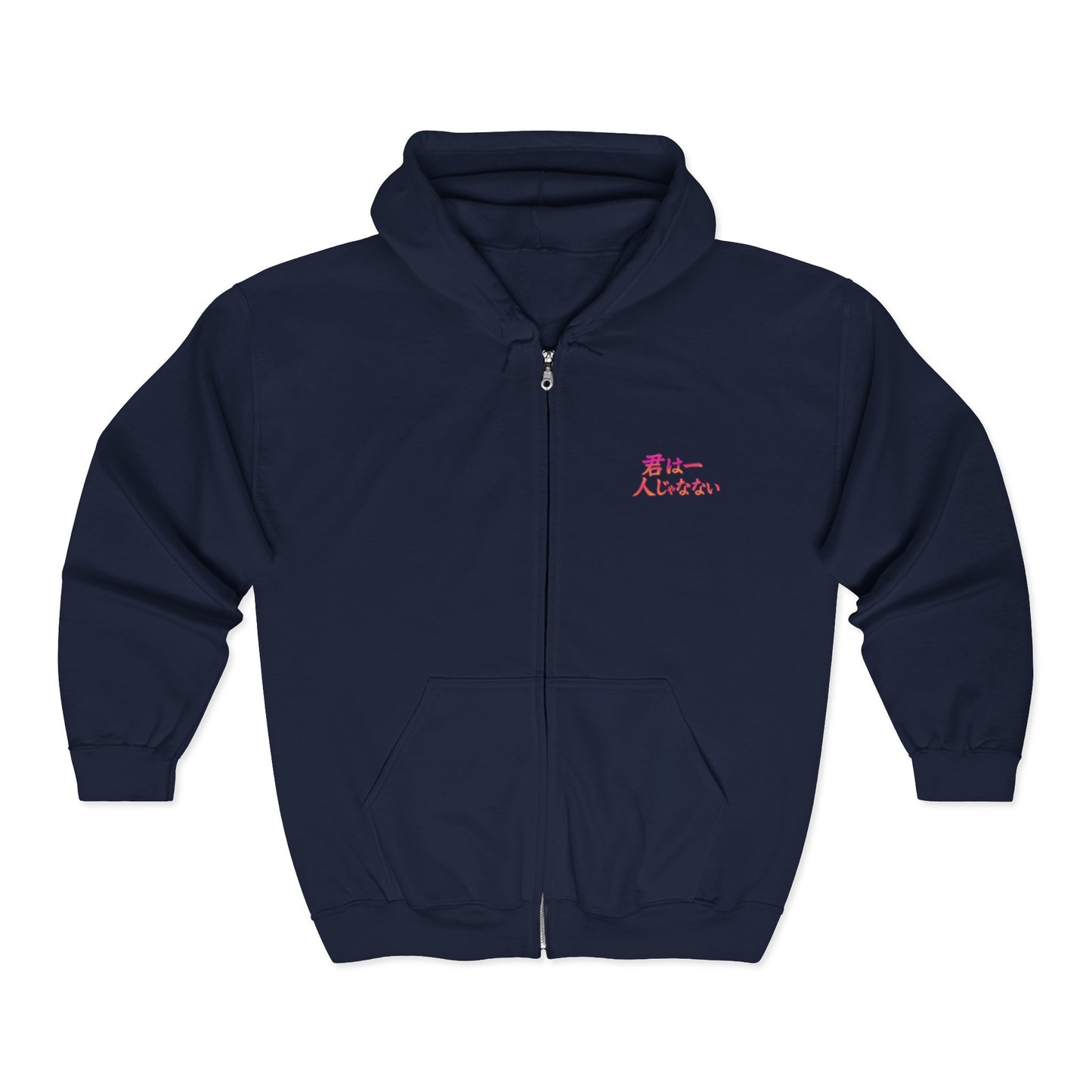 Anime Full Zip Up Hooded Sweatshirt