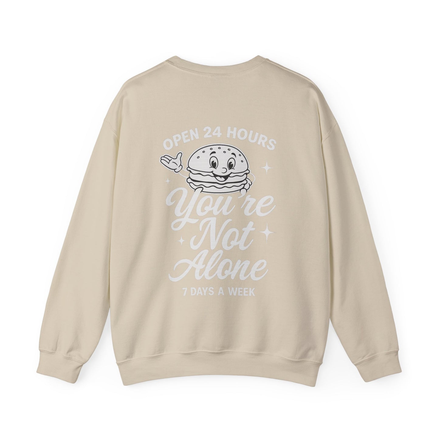 Open 24 Hours Crewneck Sweatshirt