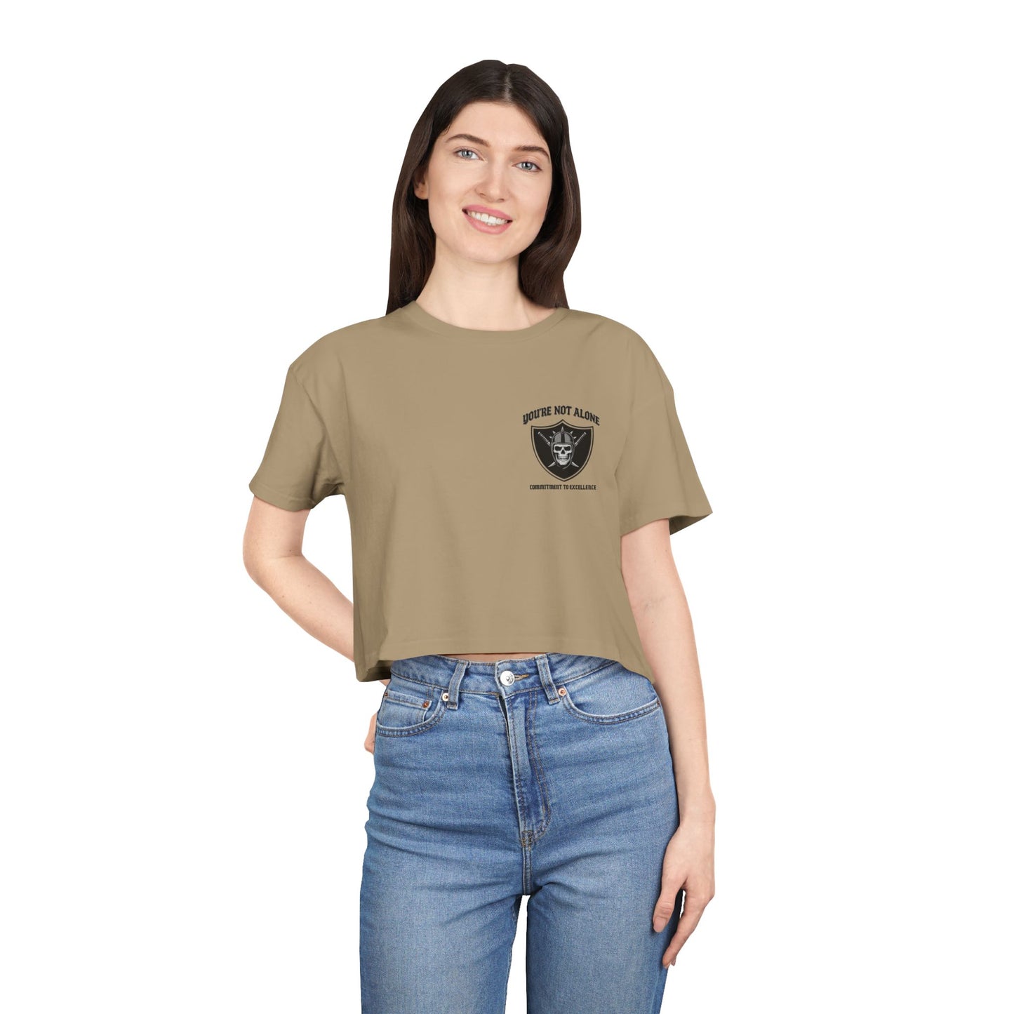 Commitment To Excellence Women's Crop Tee