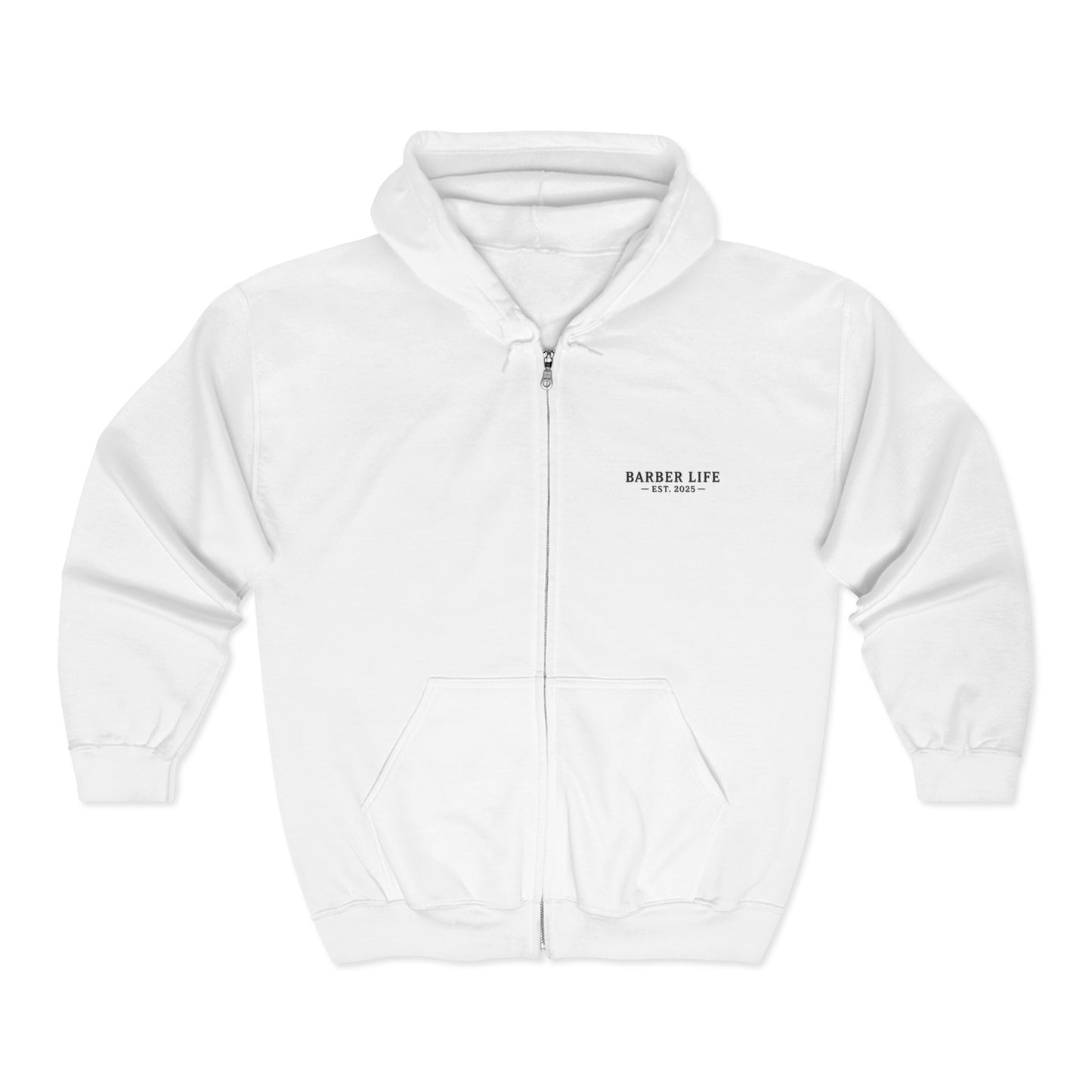 Barber Life Full Zip Up Hoodie