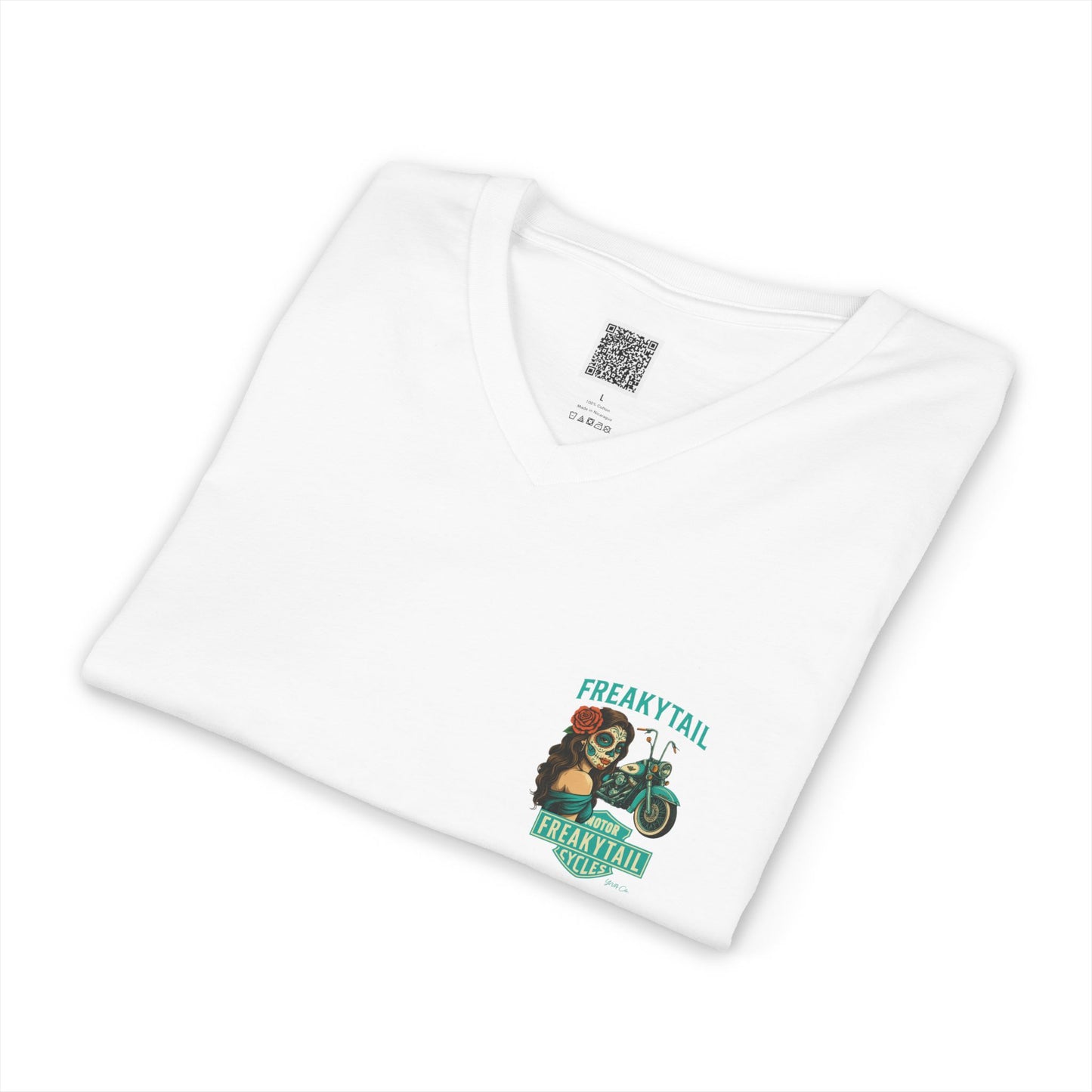 YNA x FREAKYTAIL Dias De Los Muertos Women's V-Neck Tee
