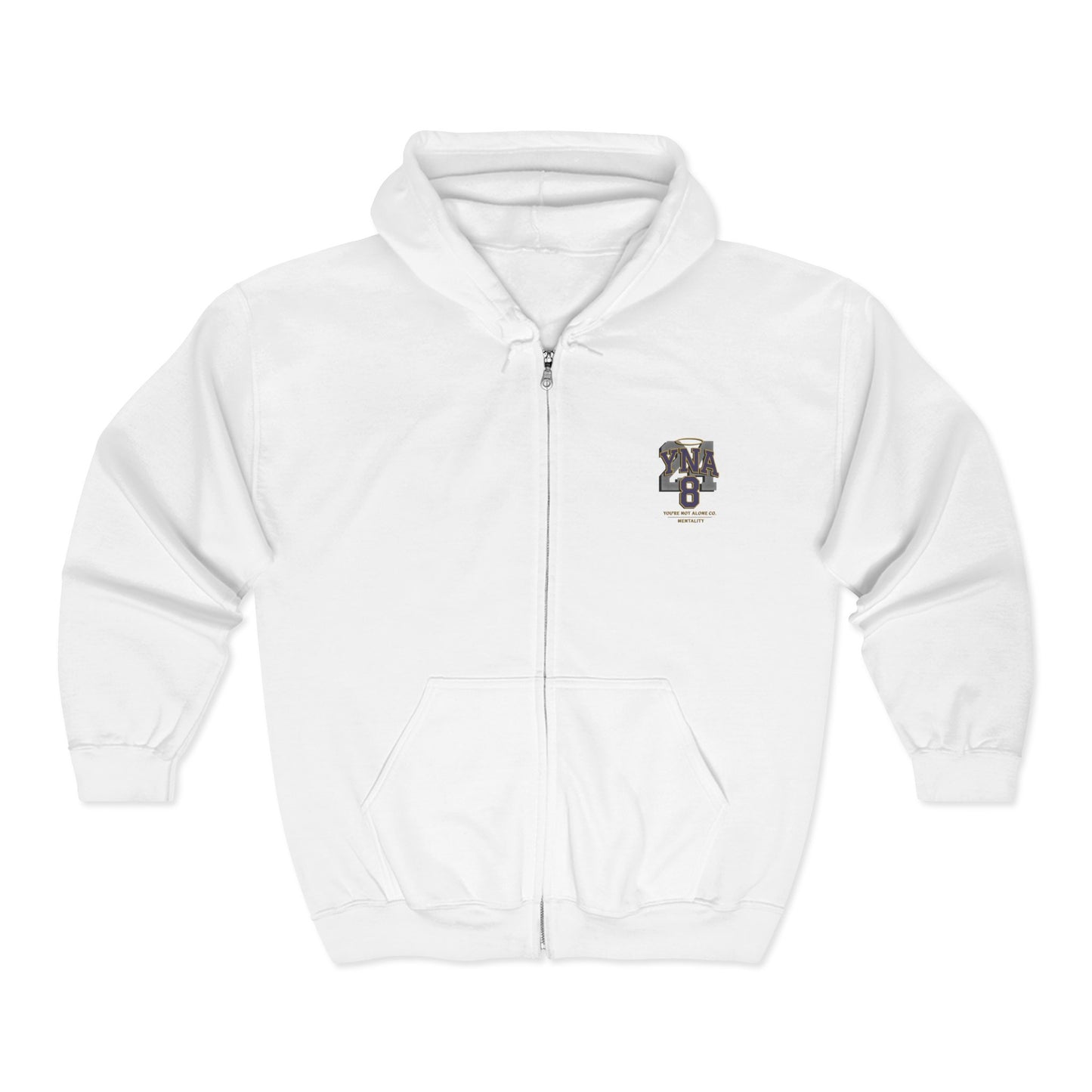 Mentality Full Zip Up Hooded Sweatshirt