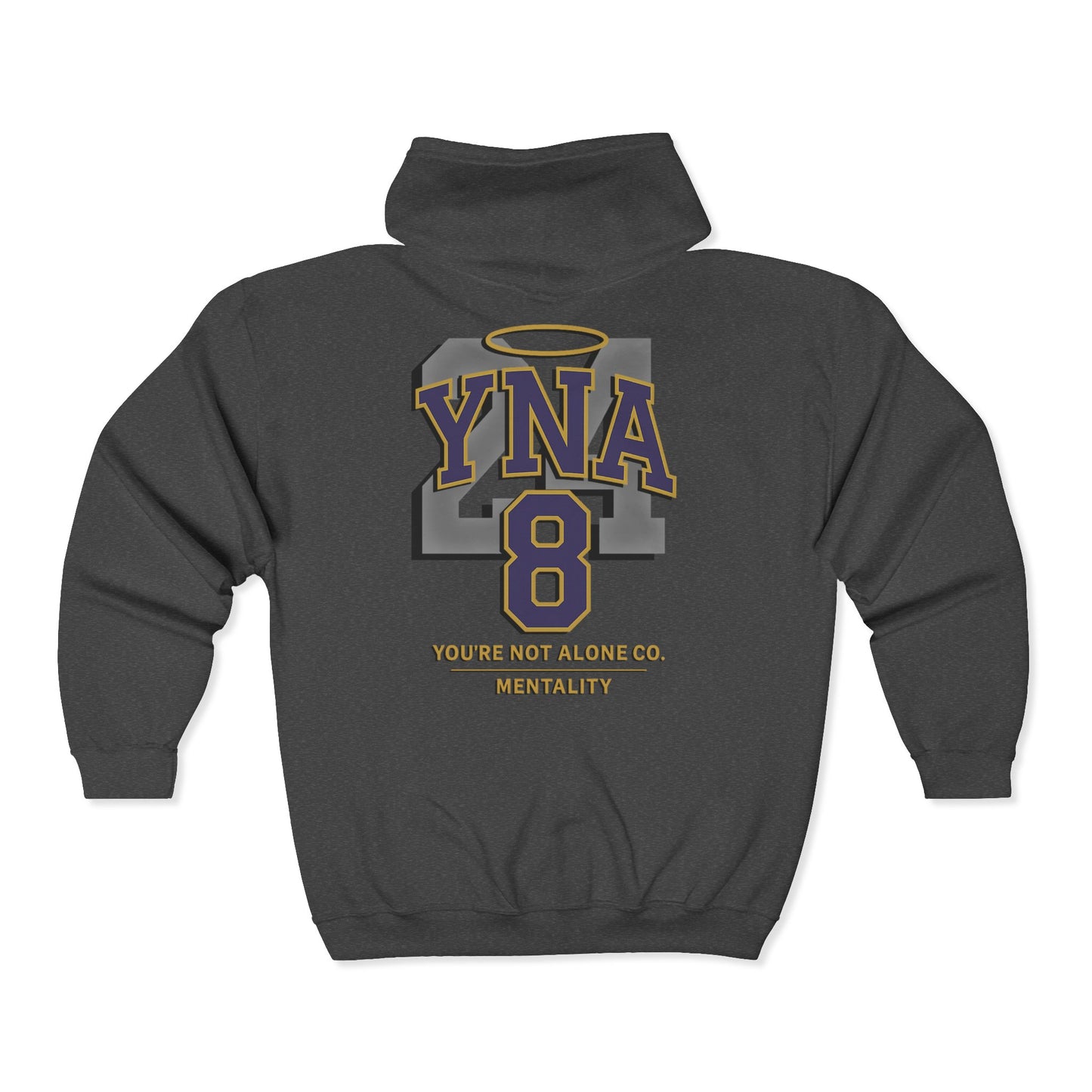Mentality Full Zip Up Hooded Sweatshirt